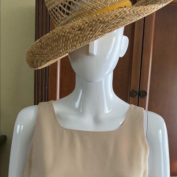 Beymen Natural tan color 48% wool blend sleeveless dress at knee Eu 42 US 10 - Picture 6 of 15